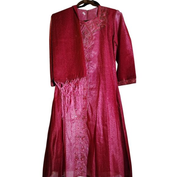 Indian Salwar Kameez, Size 14, Fuschia - Picture 1 of 3